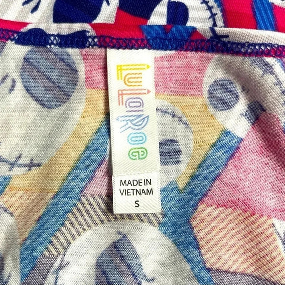 LuLaRoe Disney Nightmare Before Christmas Jack Skellington Shirt- Size S - Picture 3 of 4